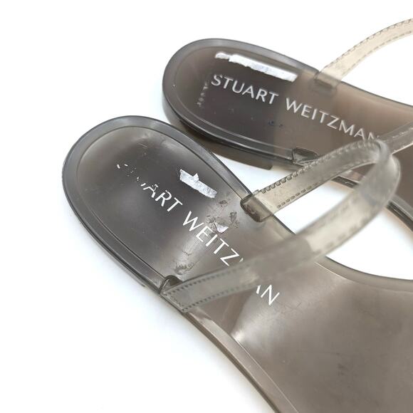 Stuart Weitzman Sawyer Slide Sandals Slip-On Women's Grey Size US9B EU39.5 - Picture 8 of 13